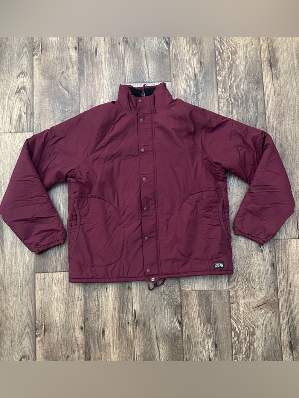 Mountain Hardwear HiCamp Shell Nylon Sherpa Lined Jacket Size L Burgundy